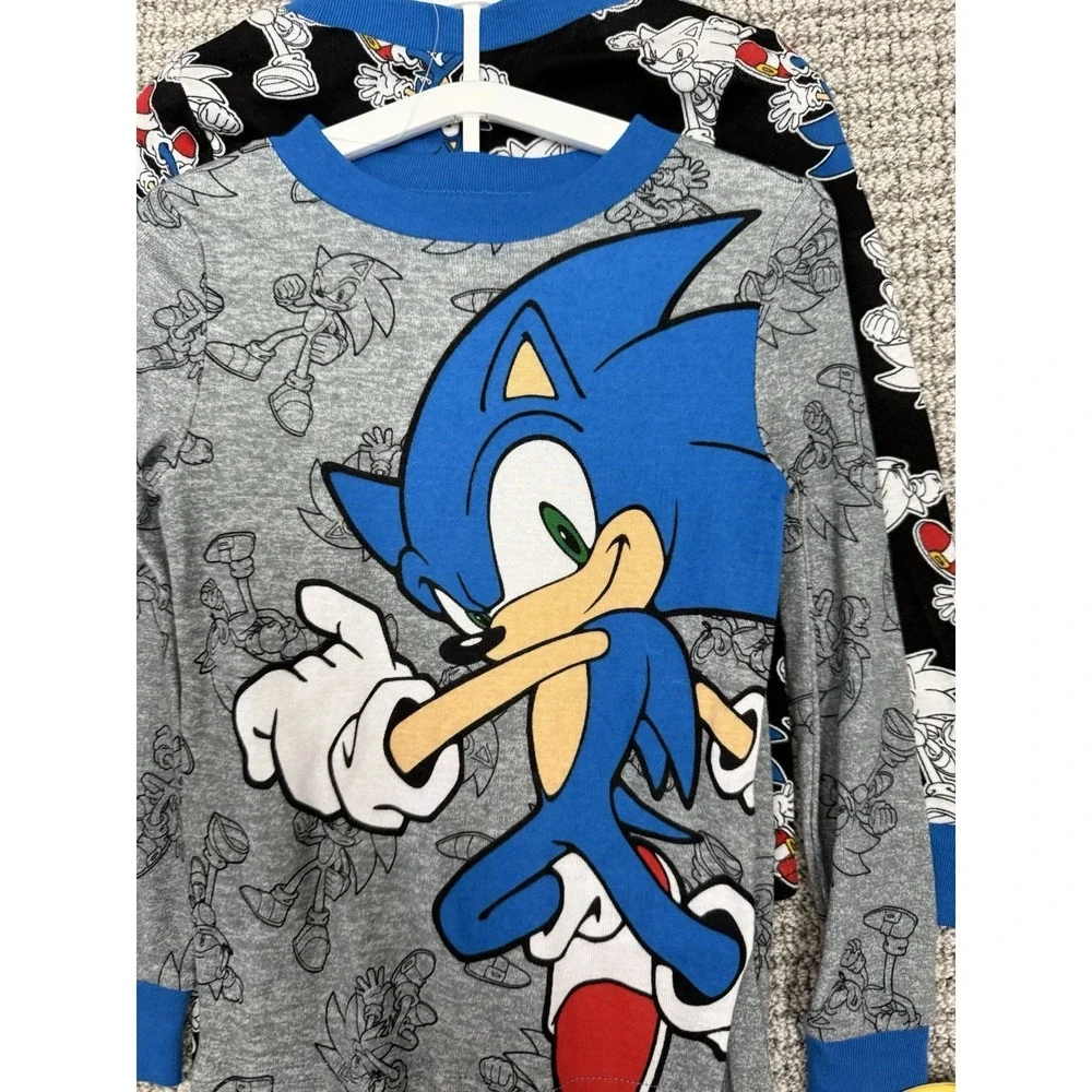Sonic The Hedgehog Little Boy's 4-Piece Pajama Set.‎ Size 4 New